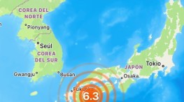Se registró un sismo de magnitud preliminar 6,3 al suroeste de Japón