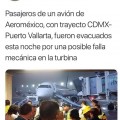 Evacuan avión que venía a Puerto Vallarta.