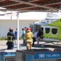 Trasladan a bebes en helicóptero para salvarles la vida