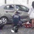 Persecución policiaca termina en accidente automovilístico