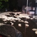 Impresionante lluvia con granizo azotó a Guadalajara