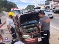 Choque entre dos vehículos dejó una mujer lesionada
