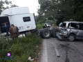 Fuerte accidente en carreta Federal 200 tramo Tepic Cruz de Huanacaxtle.