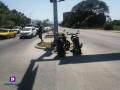 Atropellan a motociclista en avenida México