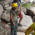 Rescatan a masculino de Cascadas de Palo María