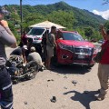 Tremendo accidente en la carretera de Mismaloya.