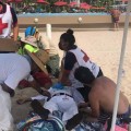Muere vendedor de playa de un infarto