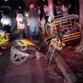 Accidente en Ixtapa moto y triciclo los involucrados
