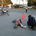 Motociclista se impacta contra camioneta - 4 de Nov 2020