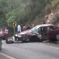 Fuerte accidente en la carretera 544 a la altura del Naranjal.