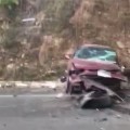 Fuerte accidente en la carretera 544 a la altura del Naranjal.