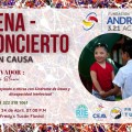Realizarán cena–concierto a favor de Fundación Andrea 321 A.C.