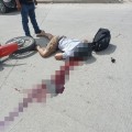 Muere motociclista atropellado