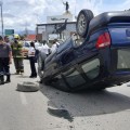 Accidente frente Marina Vallarta