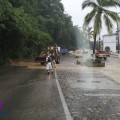 Derrumbe en Carretera Federal 200 de Mismaloya a Puerto Vallarta