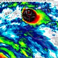 A partir de las 6:00 p. m. MDT del jueves 17 de agosto Hilary es un poderoso huracán clasificación 3.