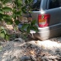 Accidente de una Cherokee en la carretera 544