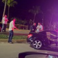 Accidente en avenida Francisco Medina Asencio colisiona contra un par de vehículos