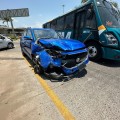 Accidente en la Francisco Medina Ascencio por exceso de velocidad.