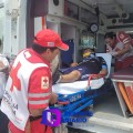 Accidente Vial en la Francisco Villa deja a un motociclista lesionado.