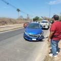 Aparatoso accidente en la avenida mexico en la altura del taller municipal