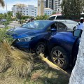 Aparatoso accidente sobre la avenida Medina Ascencio.