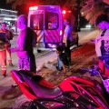 Atropello a varios motociclistas y huyó.