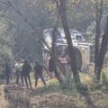 Autobús turístico cae a barranco de la México-Puebla