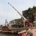 Avanza lentamente la construcción del muelle de Boca de Tomatlán