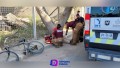 Ciclista arrollado por camioneta con remolque en Avenida Víctor Pirulí