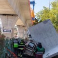 Colapsó estructura en tramo del Tren Interurbano México-Toluca