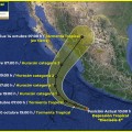 Depresión Tropical “Dieciséis-E” prevén que ocasionará lluvias fuertes a puntuales