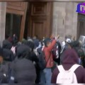 Derriban puerta en Palacio Nacional