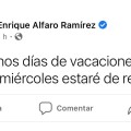 El Gobernador Enrique Alfaro toma unas vacaciones
