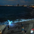 Espectacular el malecón de Puerto Vallarta al caer la noche
