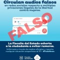 Fiscalías de Nayarit y Jalisco informan sobre audios falsos.