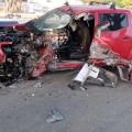 Gran percance automovilístico deja un lesionado
