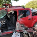 Gran percance automovilístico deja un lesionado