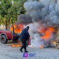 Incendio Consume Ranger Roja en Avenida Las Palmas