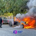 Incendio Consume Ranger Roja en Avenida Las Palmas