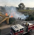 Incendio en línea paralela a ductos de Pemex de Ecatepec