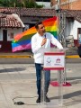 Izamiento de Bandera LGBT en Pitillal
