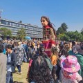 La marioneta Amal visito Ciudad Universitaria
