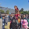 La marioneta Amal visito Ciudad Universitaria
