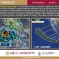 La tormenta tropical Estelle se intensificó a huracán categoría 1