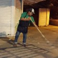 Limpian y desinfectan espacios públicos de Vallarta