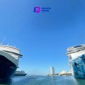 Llegan miles de turistas en triple arribo de cruceros