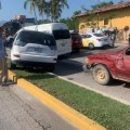Más de 10 lesionados en choque sobre avenida de ingreso