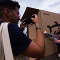 Misteriosa caja de cartón en Bellas Artes