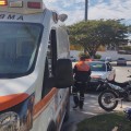 Motociclista lesionado en Las Torres